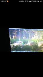 监控录像截图：男子正在盗取车内财物。 - 新浪吉林