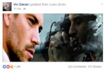 范迪塞尔将脸书封面换成沃克的照片 - 新浪吉林