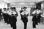社区舞蹈队为“禁燃”活动献舞。 石天蛟 摄 - 新浪吉林
