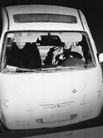 两名男子驾驶施先生的车曾出现在合心镇附近。读者供图 - 新浪吉林