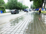 ▲东环城路人行步道维修工程已经接近尾声，预计9月10日将全部完工。 - 新浪吉林
